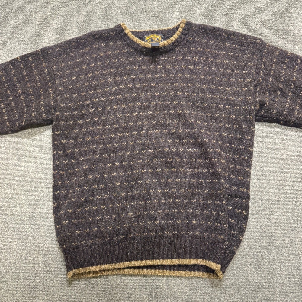 VTG Woolrich Pullover Sweater Mens L John Rich And Bros Blue Patterned 90s - Picture 7 of 8